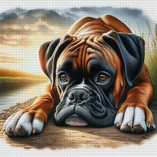 Stamped cross stitch - stamped, kit