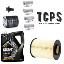 FOR FORD FOCUS TITANIUM X 1.6 2010-2020 5L 5W30 AIR OIL 4X NGK PLUGS SERVICE KIT