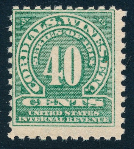 Revenue stamp re14 - stamp, 40