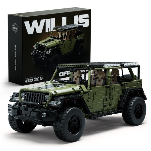 Building blocks car 4x4 - building,