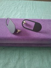 Unique Unusual 925 Stamped Oxidised Silver Stud Earrings Jewellery