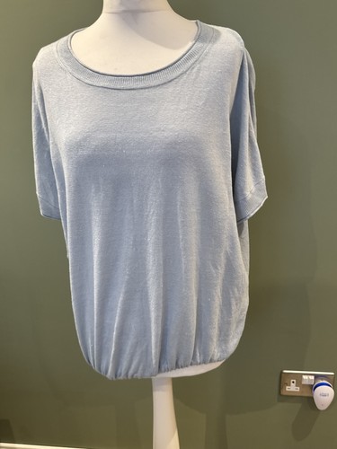 Bluepullover linen knit short - ,