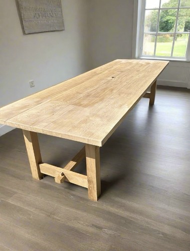 Oak farmhouse tables - oak, tables.