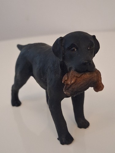 Vintage black labrador - black,