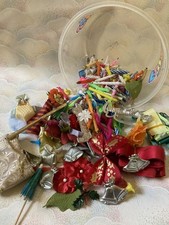 Vintage Job Lot Bundle Cake Decorations Christmas Birthdays Christening Wedding