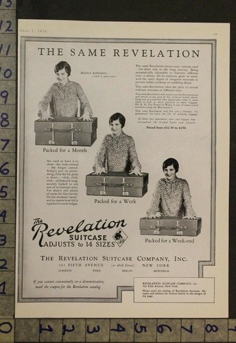 1926 revelation suitcase trunk - 1926,