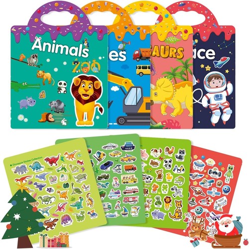 Pack reusable sticker books - reusable,