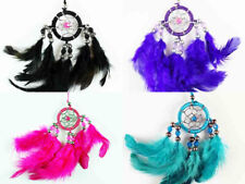 Dream Catcher Native American 3cm Turquoise Black Pink Purple