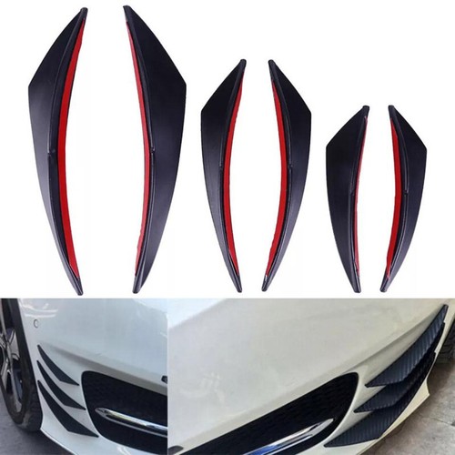 6pcs black car bumper lip - car,