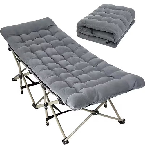Folding camping cot bed - bed, heavy