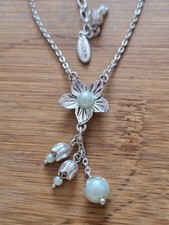 Beautiful Silver Plated Necklace Signed Pilgrim Danish Design