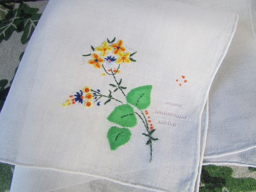 Vintage handkerchief hankie - vintage,