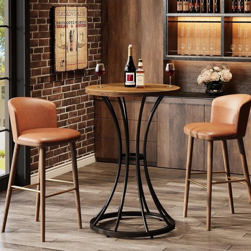 Round bar table - table, top