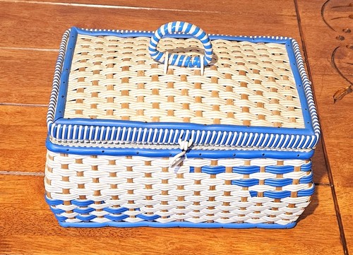 Vintage 50s wickerwork sewing - 50s,