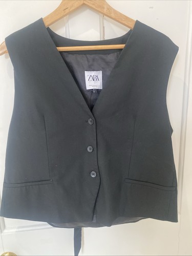 Zara women black gilet - women, xxl