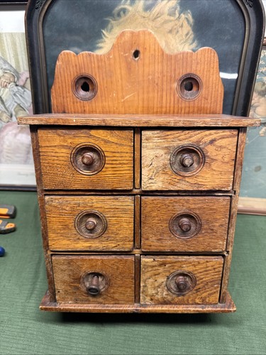 Antique wooden wall apothecary - antique,