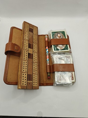 Vintage wooden cribbage - vintage,