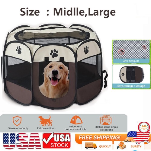 Portable pet playpen - us,