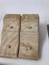 Pair of Handmade Solid Oak