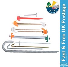 Tent Ground Peg Awning Marquee Anchor Rock Heavy Duty Camping Caravan Pegs Packs