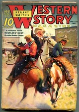 PULP:  Western Story Magazine Pulp July 10 1937- Rustlers Dust FN