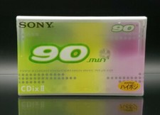 Sony CDix-II 90 Blank Audio Cassette Tape Type II High Bias Japan Market 2000