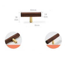 Walnut wood cabinet handles - cabinet,