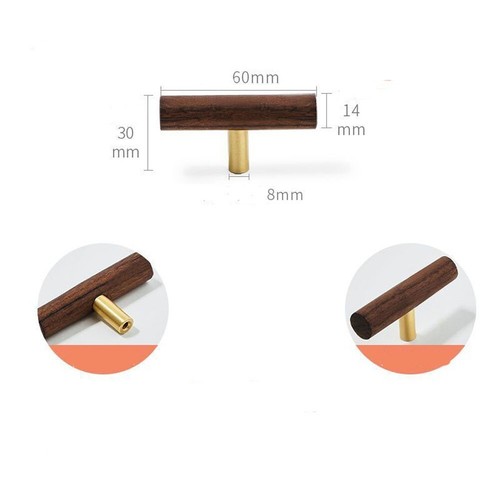 Walnut wood cabinet handles - cabinet,