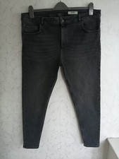 Beautiful M&S Women's Skinny Jean GREY/BLACK SIZE20 W40in L29in. New Without Tag