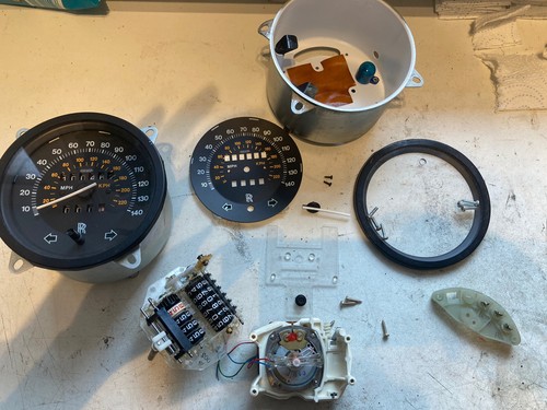 Classic car speedometer gear - speedometer,