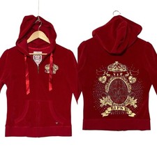 LIPSY sz S/M Hooded Velvet