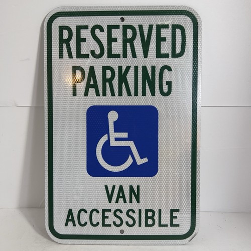 Reserved parking van - reserved,