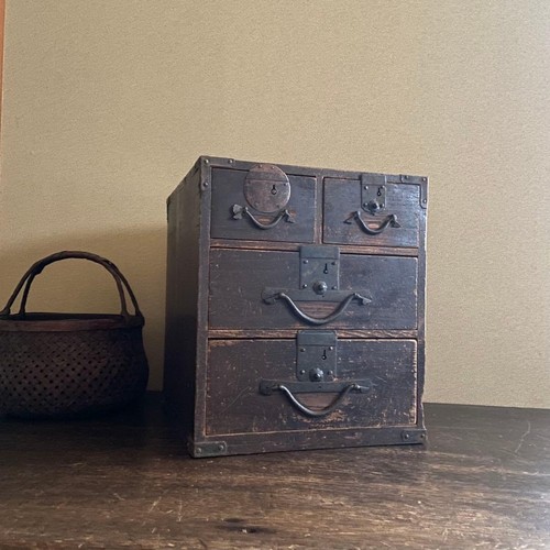 Vintage tansu box - chest, of