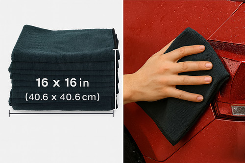 Black large microfiber - pk,