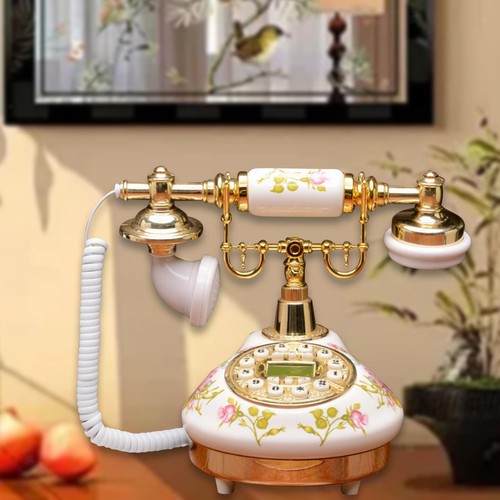 Antique corded telephone - antique,