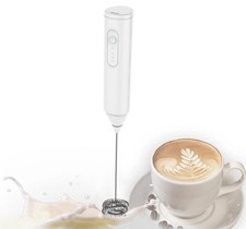 MINI Milk Frother USB Rechargeable 3 Speeds Foam Maker Coffee Whisk Mixer Electr