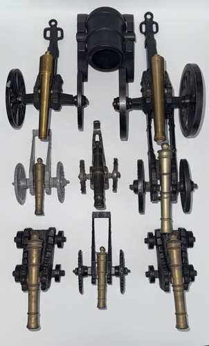 Vintage brass cannon with - cannon,