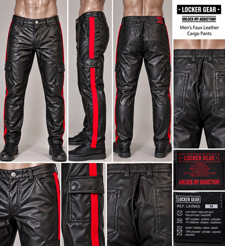 Locker gear men faux - gear, leather