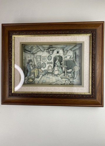 Vintage wall art - art, carved
