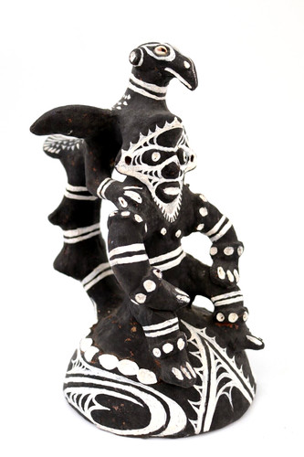 Tribal figure art pottery - figure,