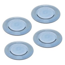 Blue Glass Charger Decorative