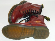 Dr Martens 1460 Smooth Leather 8 Hole, Lace Up Boots, UK 6 EU39, Cherry Red.A037