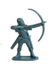 1 x AIRFIX. 1970's MEDIEVAL ARCHER / BOWMAN PLASTIC SOLDIER. 1/32 ORIGINAL