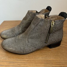 Russell & Bromley Silver & Gold Metallic Sparkle Ankle Boots  UK Size 5, Euro 38