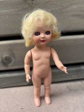 Vintage Antique Rosebud Made in England plastic Doll 6.5 Inches Long Rare