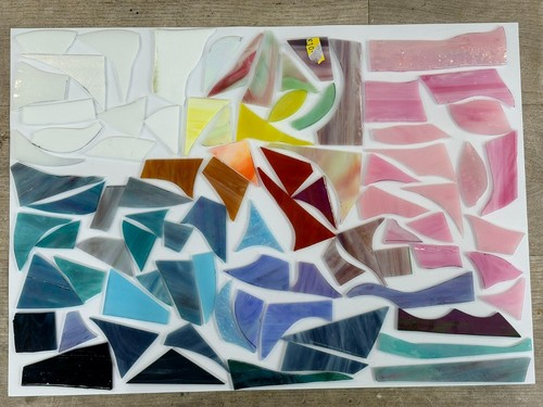 Glass mosaic pieces 500g - mosaic,