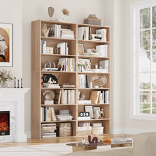 Bookshelf 7 Tier Tall Storage Freestanding Display Rack Slim Home Unit Organizer