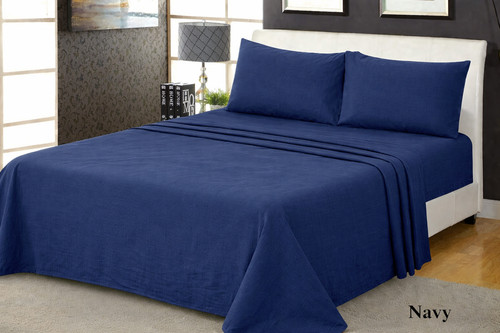 Flannelette flat sheet - sheet, 100%