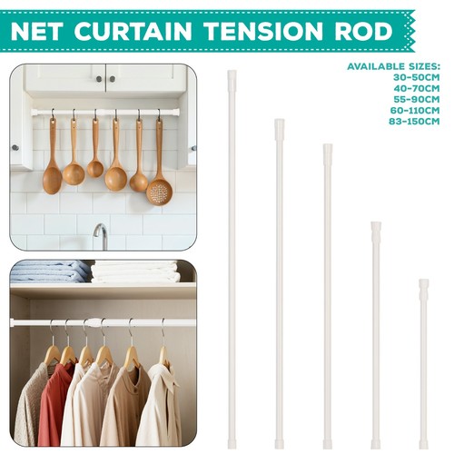Spring loaded tension rod - loaded, for