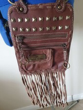 River Island Bohemian Tassel Leather Messenger Bag